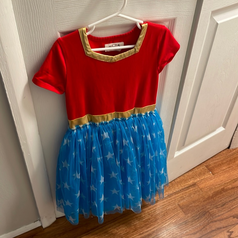 Wonder Woman inspired Dress sz 7.  ***missing cape***